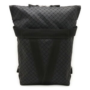 BOTTEGA VENETA Black Intrecciato Backpack